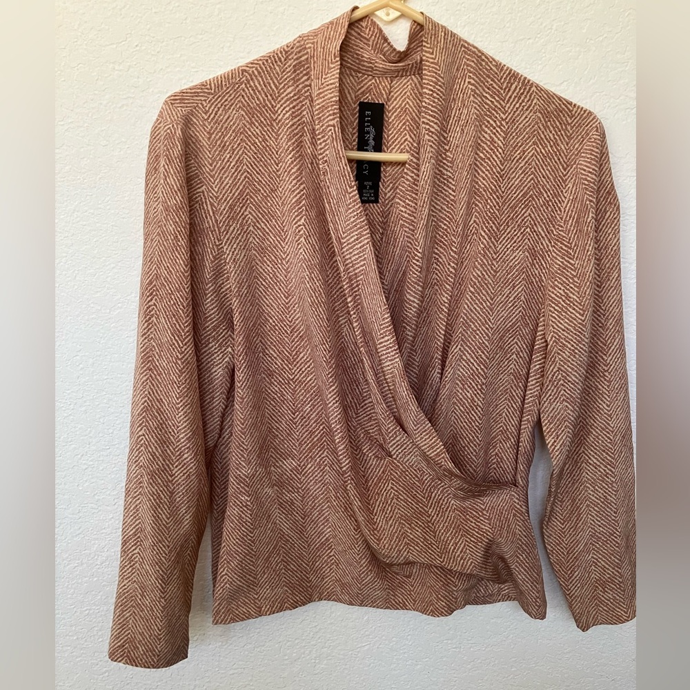 Ladies Blouse 100% silk by Ellen Tracy - Petite 2